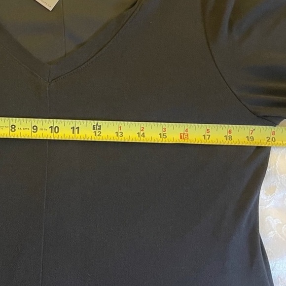 ZOE by Michael Phillips Black Handkerchief Dress With Embellished Collar - Picture 13 of 16